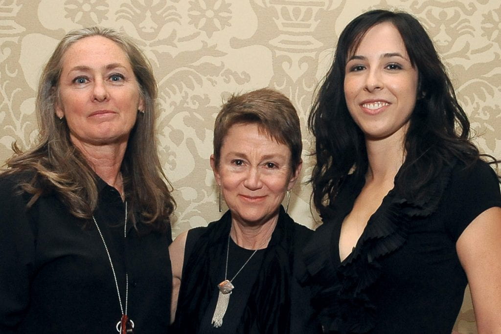 Elizabeth M. Daley in a group picture with USC faculty members Mary Sweeney and alum Erin Levy
